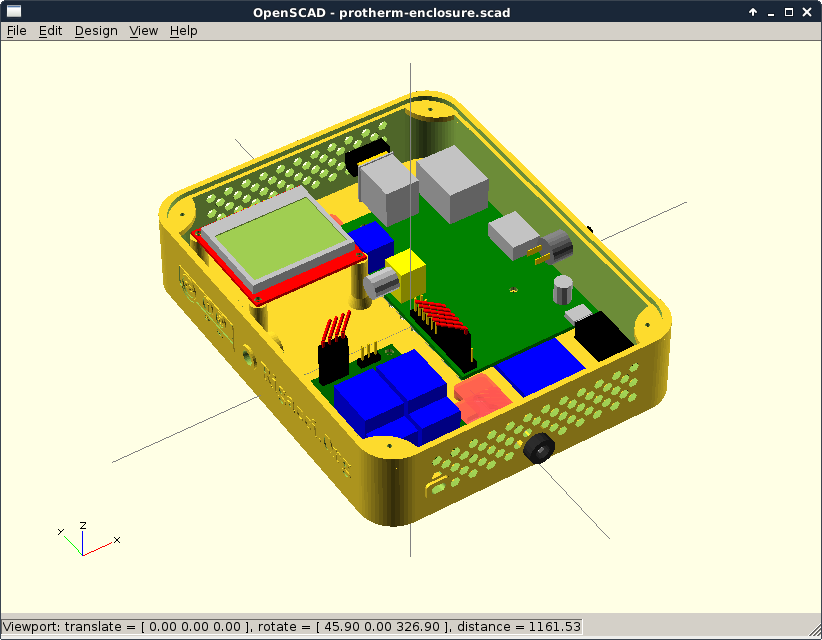 Testing dimensions into OpenSCAD