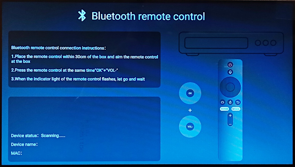 Paring the Bluetooth remote Paring the Bluetooth remote