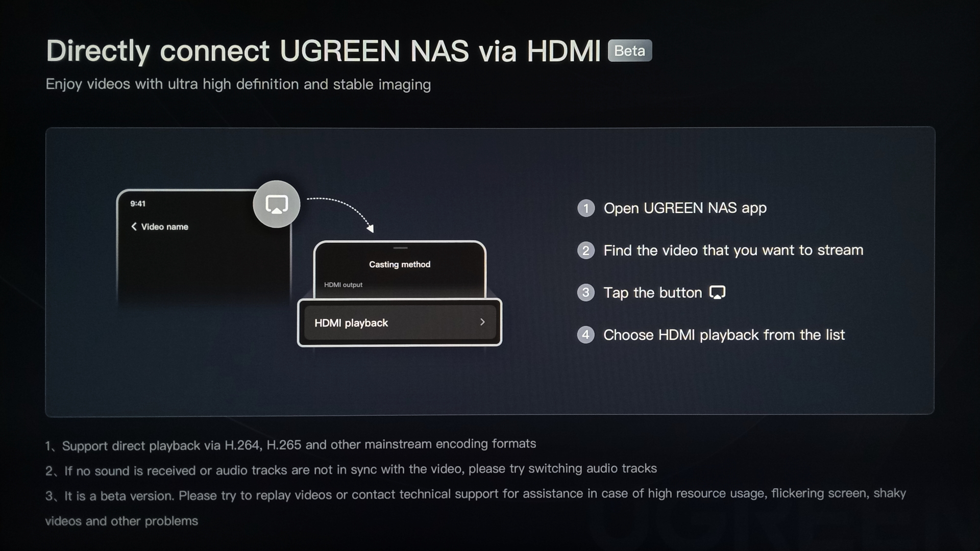 UGREEN DXP2800 Multimedia Player English