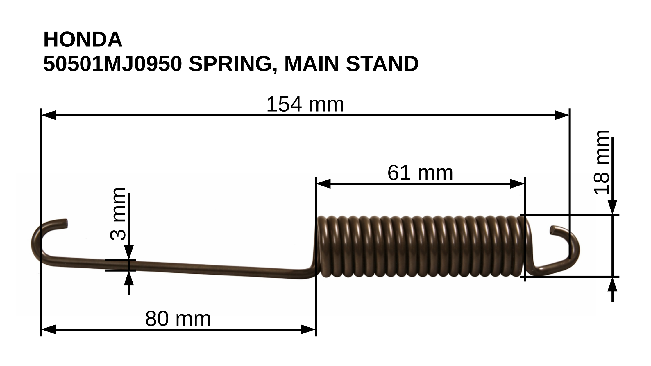 50501MJ0950 SPRING, MAIN STAND