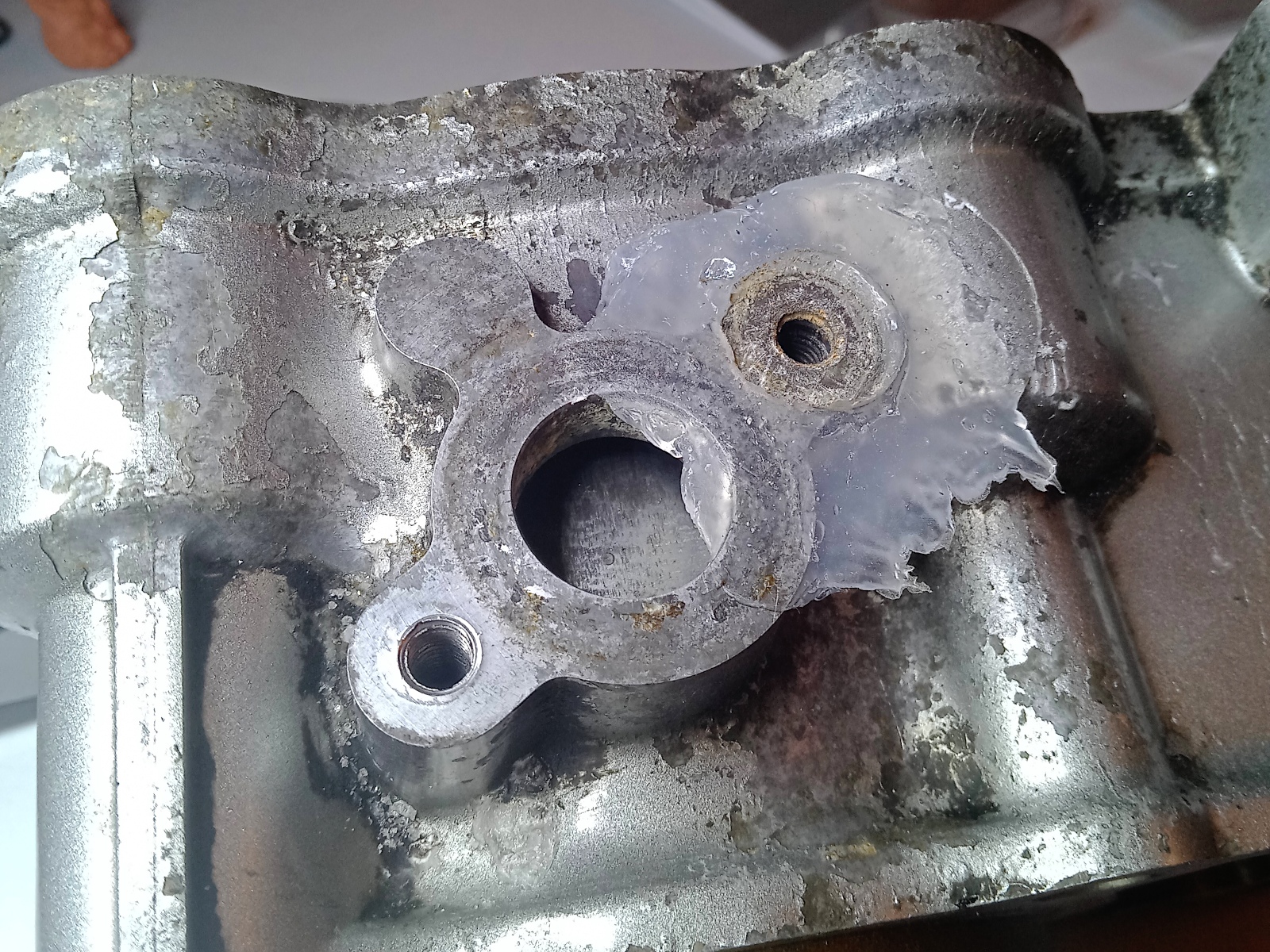 The cylinder at the end of the operation