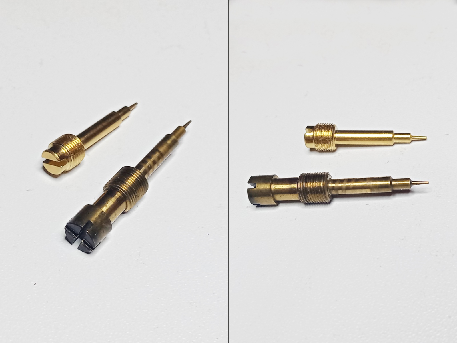 Pilot screw original vs Keyster replacement
