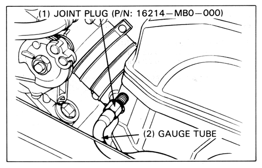 Carburetors synchronization: Joint plug