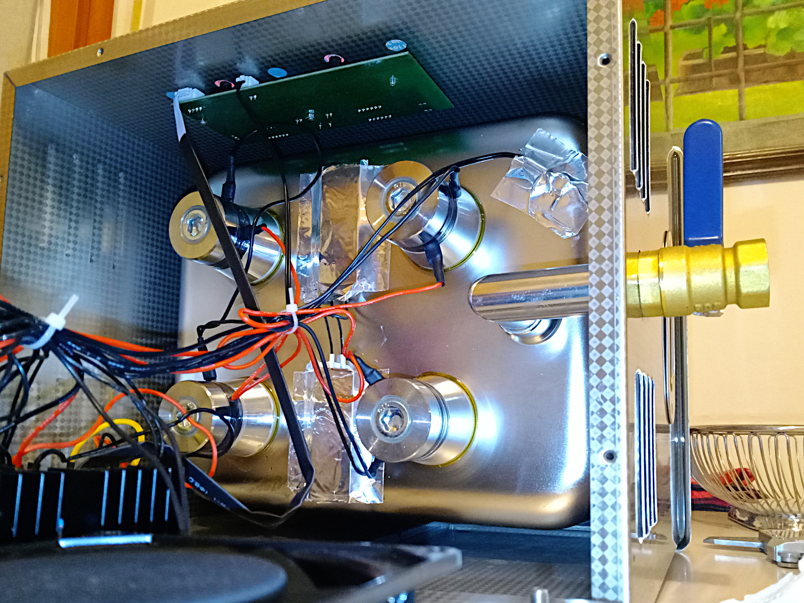 Inside view: the tank